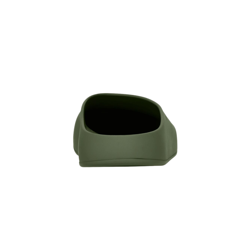 Claquette sabot BALENCIAGA Gomme kaki logo blanc