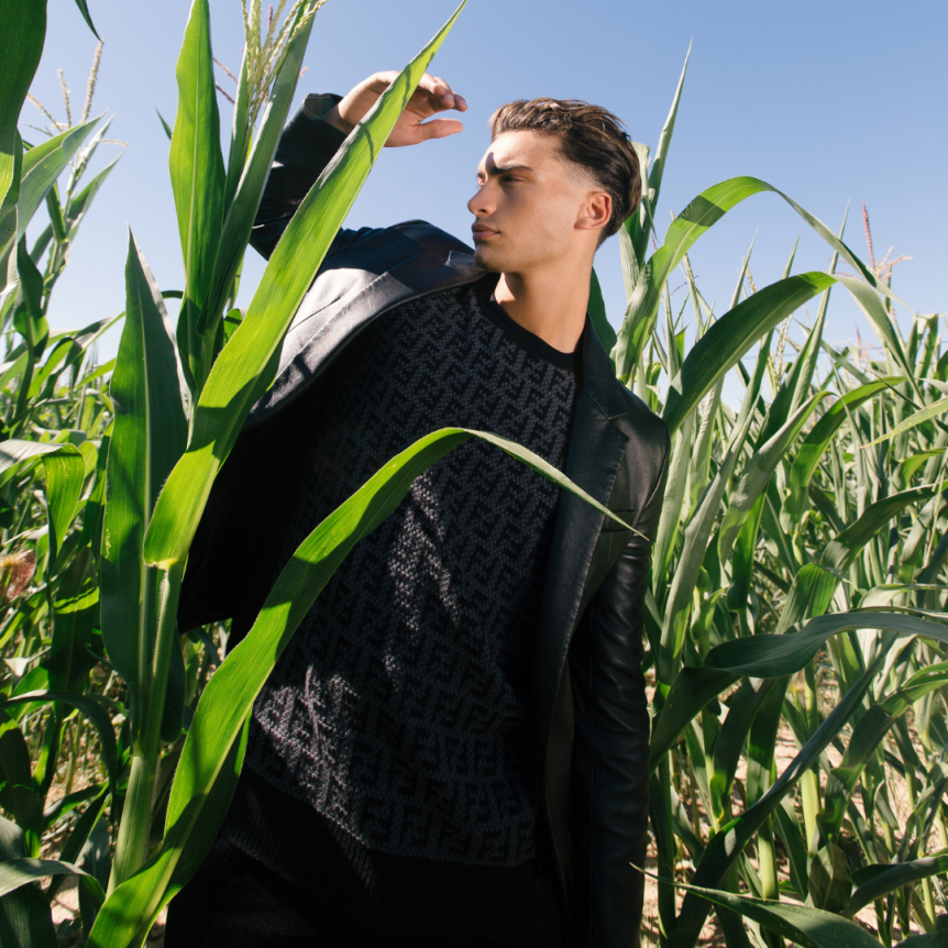 Veste Blazer SAINT LAURENT simple boutonnage cuir noir