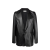 Veste Blazer simple boutonnage cuir noir