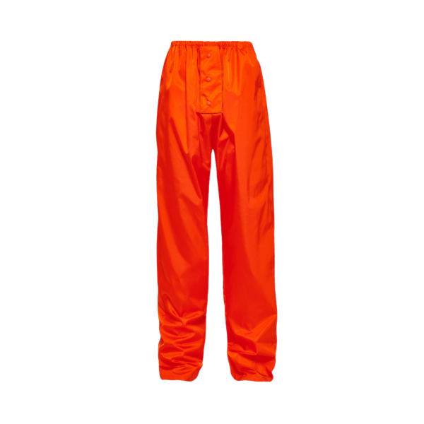 Pantalon PRADA large re-nylon orange
