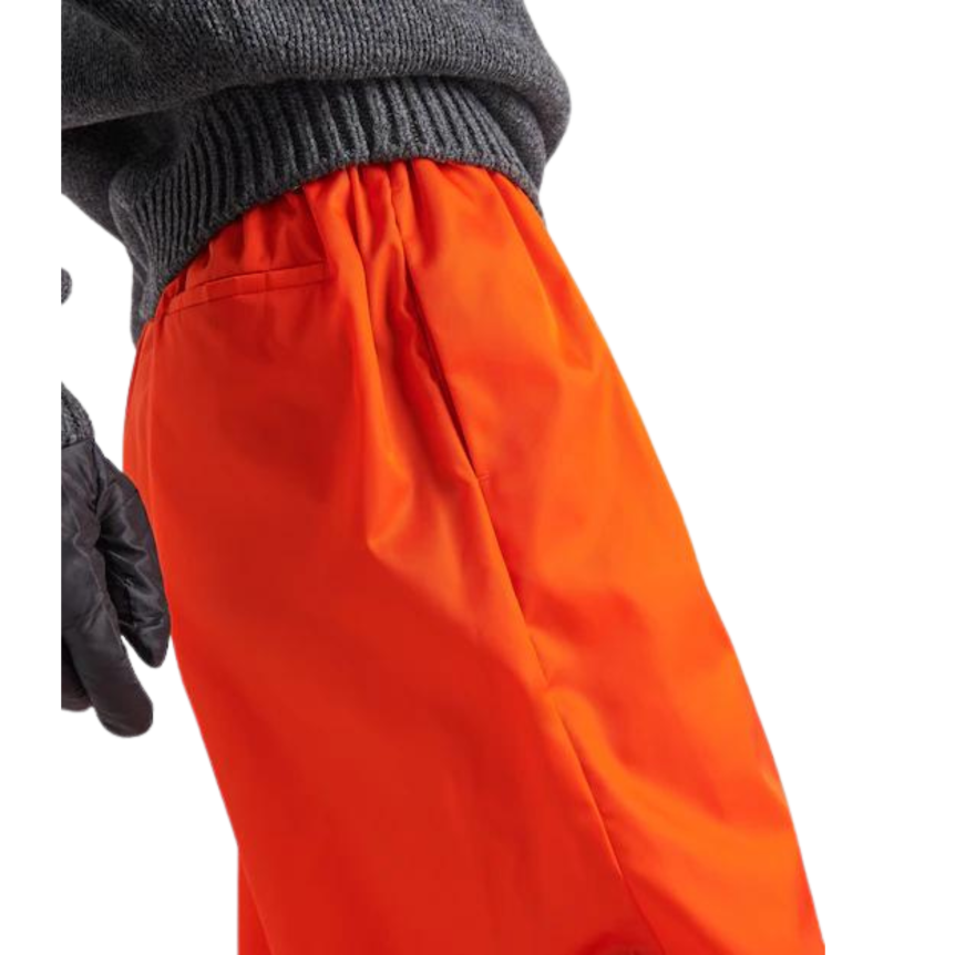 Pantalon PRADA large re-nylon orange