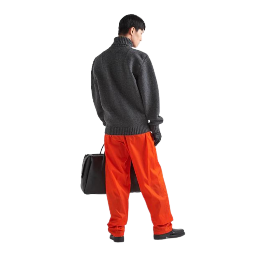 Pantalon PRADA large re-nylon orange