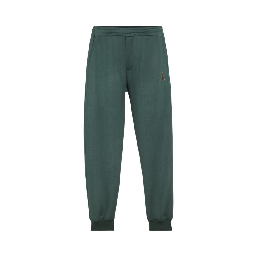 Jogging LANVIN brodé logo triangle laine mélangé vert foncé