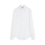 Chemise coton soie blanc détails gros grains ruban col