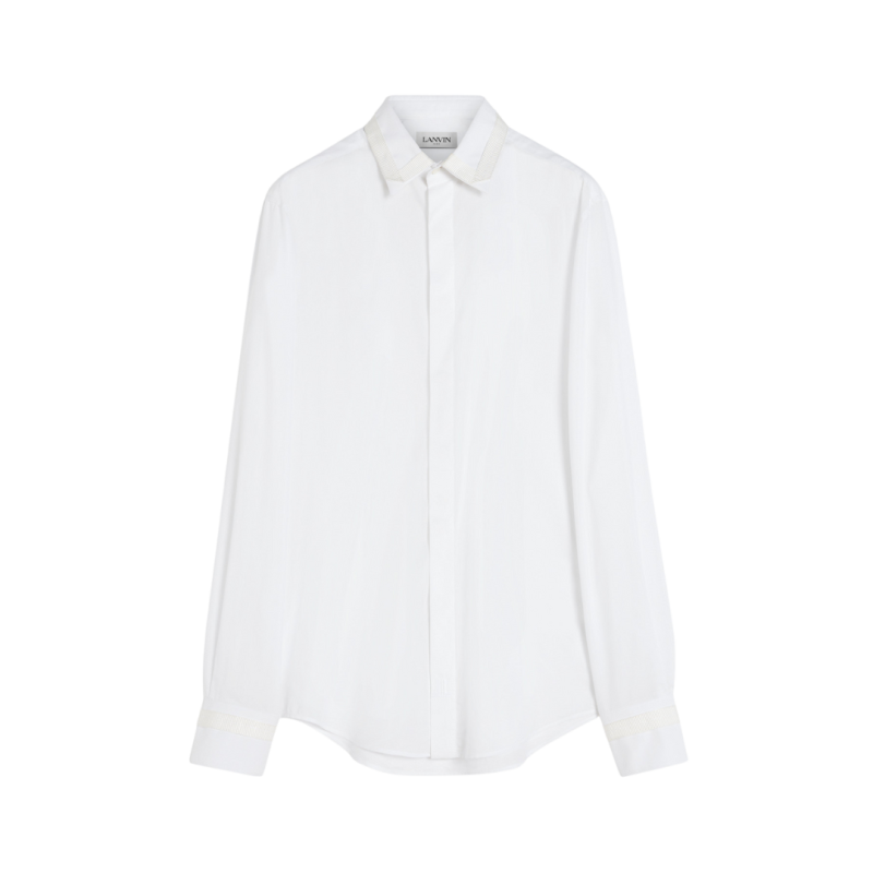 Chemise coton soie blanc...