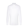 Chemise logo jacquard coton blanc