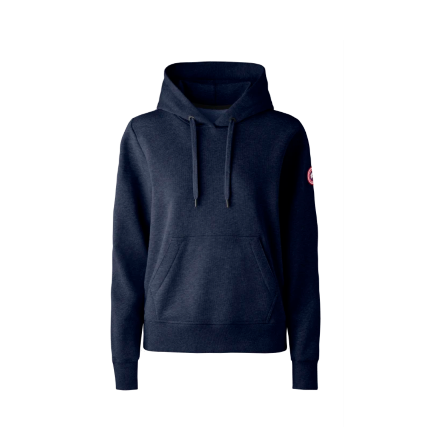 Sweat-shirt à capuche CANADA GOOSE Huron coton bleu marine