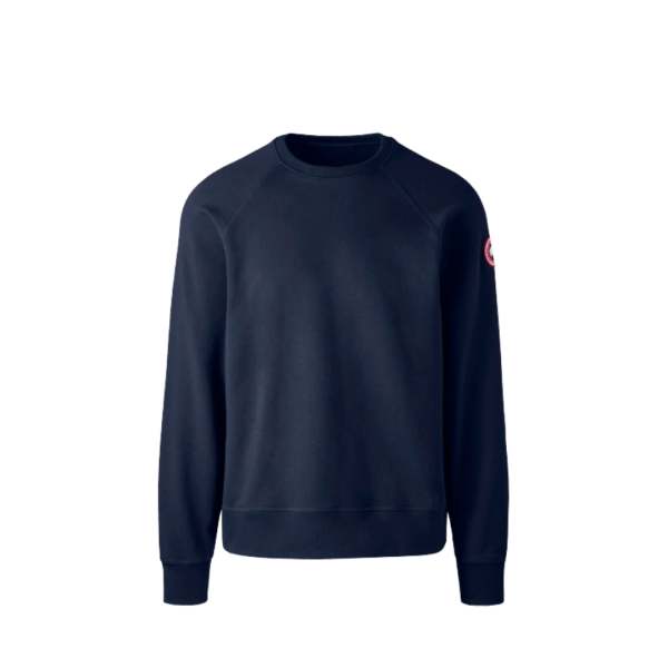 Pull Sweatshirt CANADA GOOSE col rond Huron Coton Bleu marine