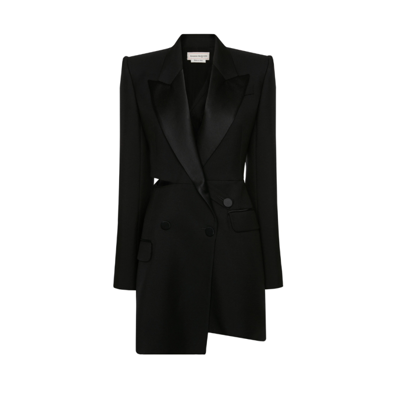 Robe de Smoking Noire Fendue