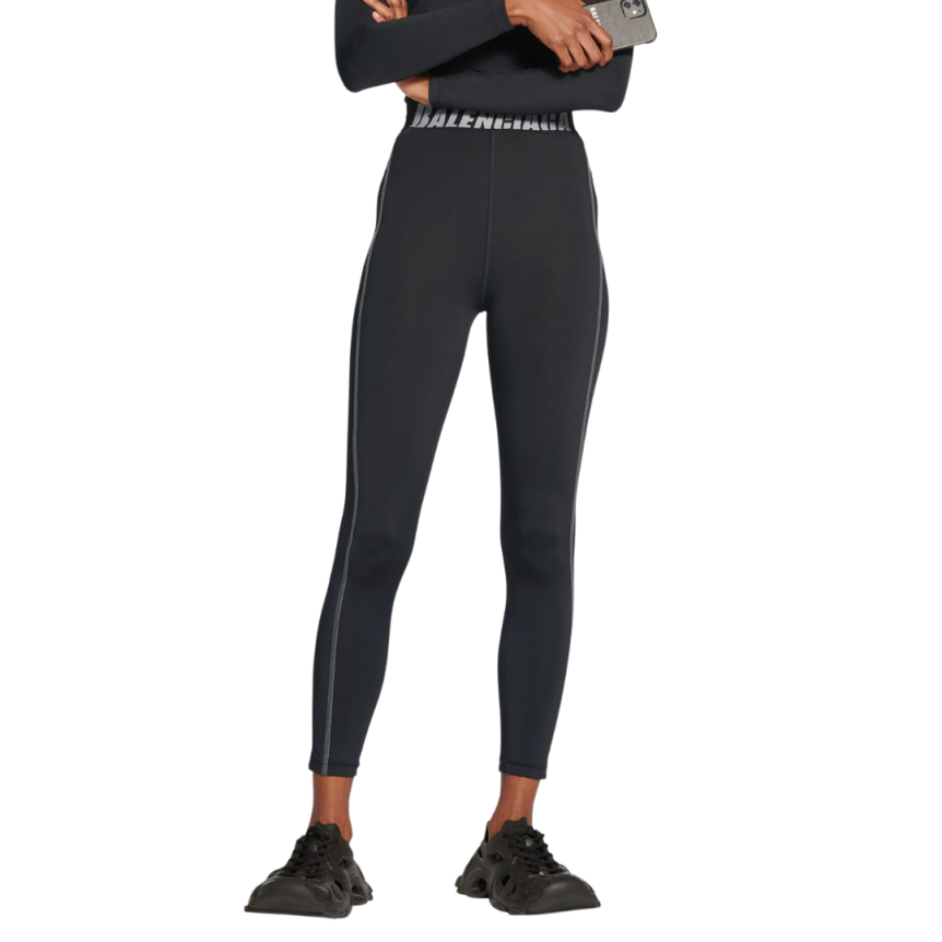 Legging Sport BALENCIAGA Athletic Cut spandex noir gris