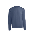 Pull Dartmouth col rond coton bleu jeans
