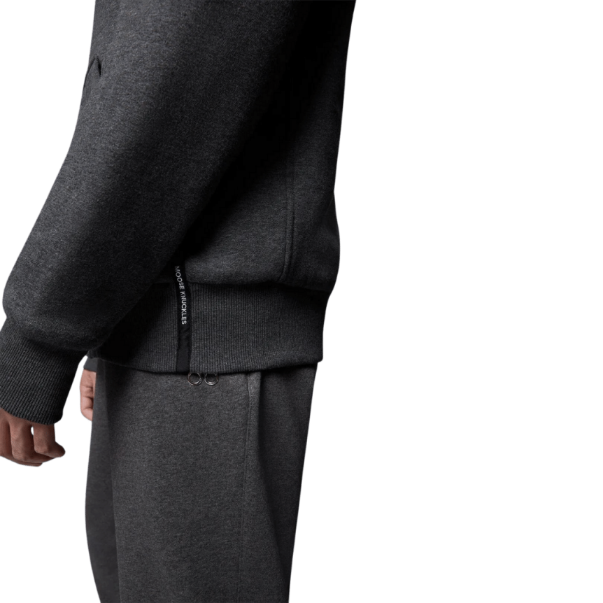 Sweat-shirt Blouson à capuche MOOSE KNUCKLES jersey gris fourrure blanche