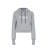 Sweat-shirt capuche jersey coton gris signature FENDI blanc