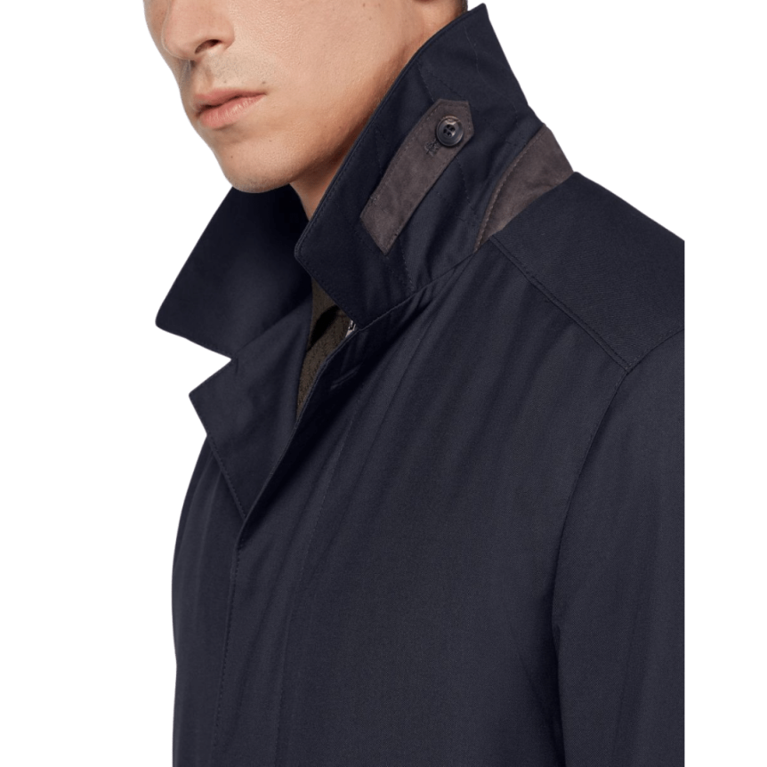 CORNELIANI Imperméable intérieur détachable bleu marine