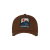 Casquette de baseball coton caramel patch montagne