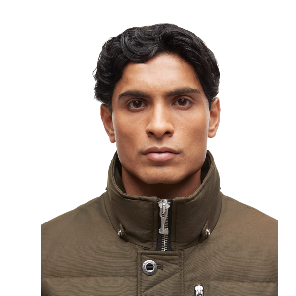 Parka MOOSE KNUCKLES 3Q Nylon kaki capuche fourrure noire