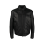 Blouson zippé cuir grainé noir