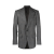 Veste blazer Prince de Galles laine carreaux gris noir