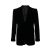 Veste blazer un bouton velours noir