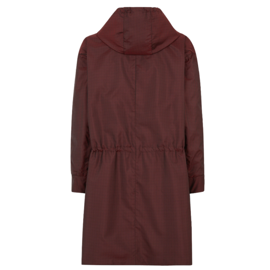 Parka réversible à capuche Pied de poule FF Noir Rouge