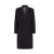 Manteau croisé réversible laine noire FF Noir blanc