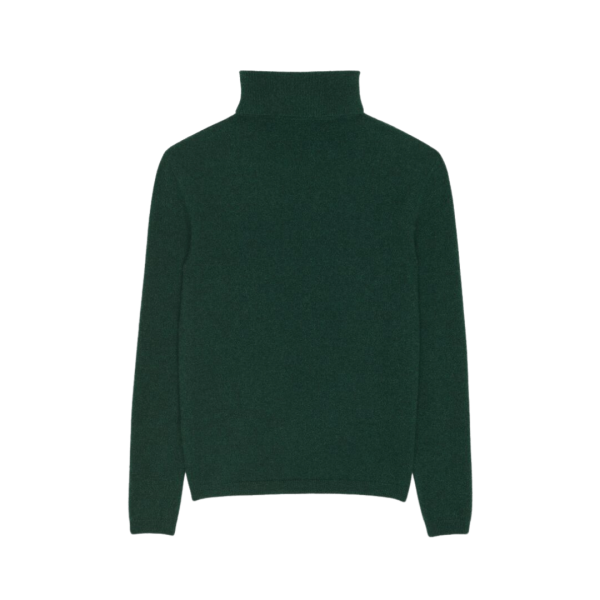 Pull SAINT LAURENT col roulé cachemire vert