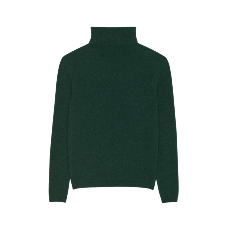 Pull SAINT LAURENT col roulé cachemire vert