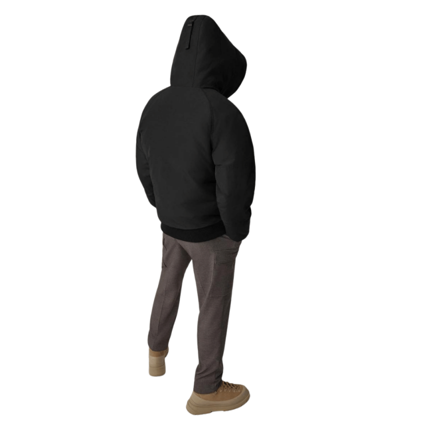 Blouson aviateur bomber CANADA GOOSE Chilliwack capuche noir