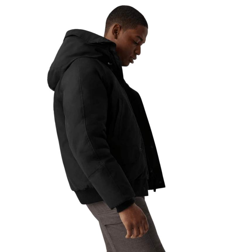 Blouson aviateur bomber CANADA GOOSE Chilliwack capuche noir