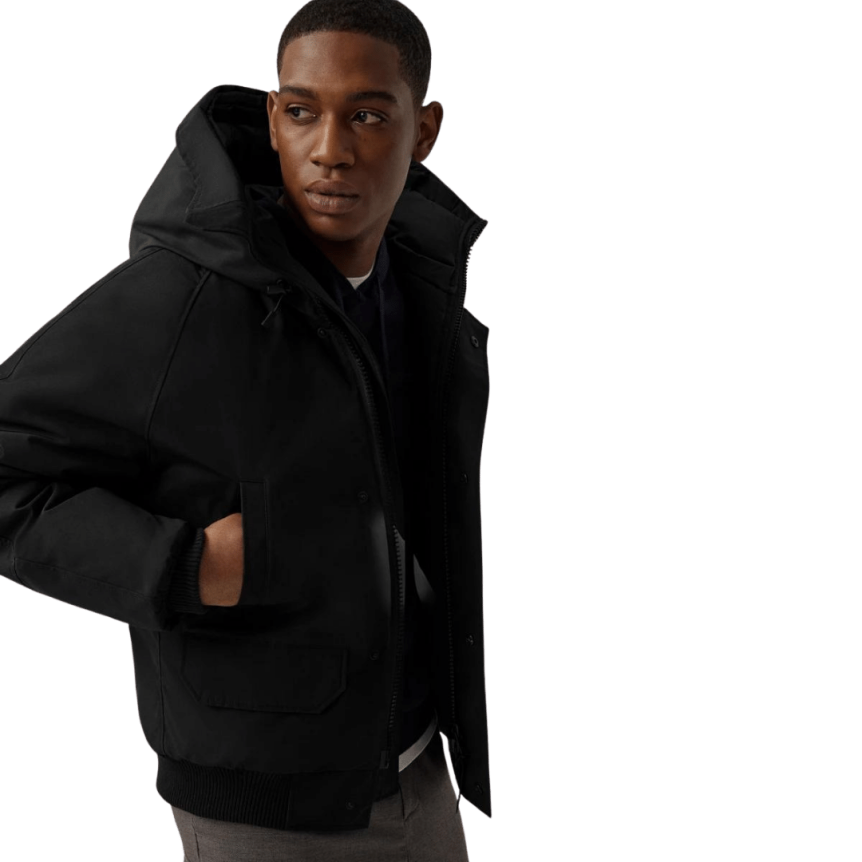 Blouson aviateur bomber CANADA GOOSE Chilliwack capuche noir