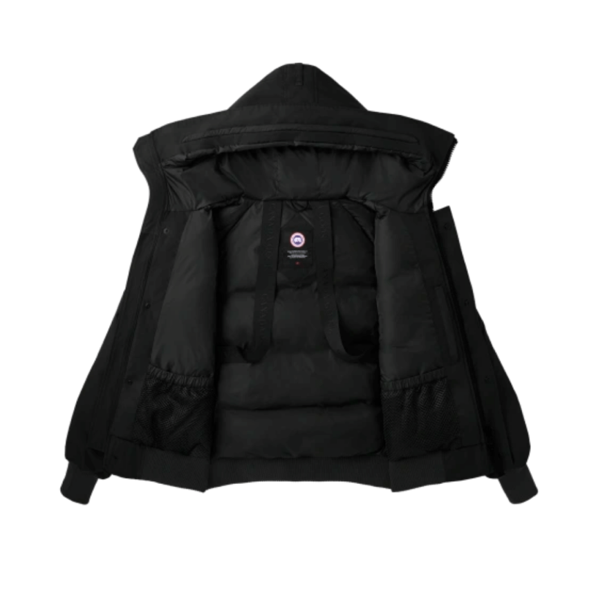 Blouson aviateur bomber CANADA GOOSE Chilliwack capuche noir