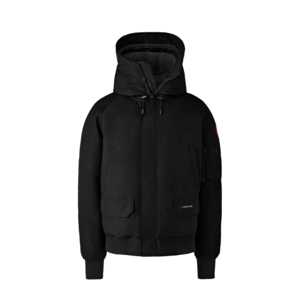 Blouson aviateur bomber CANADA GOOSE Chilliwack capuche noir