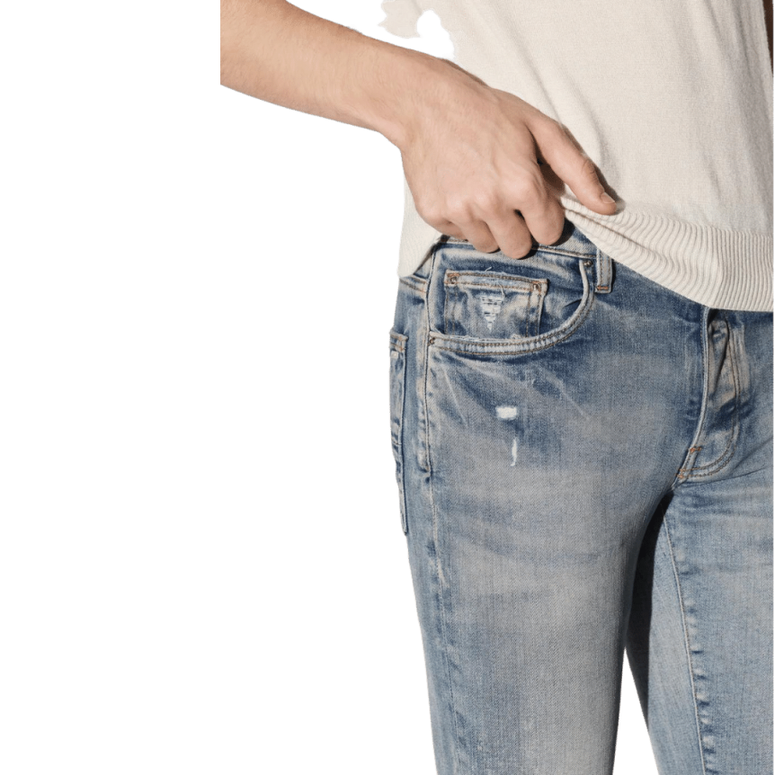 AMIRI jeans Stack skinny denim bleu ciel