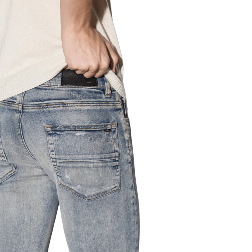 AMIRI jeans Stack skinny denim bleu ciel