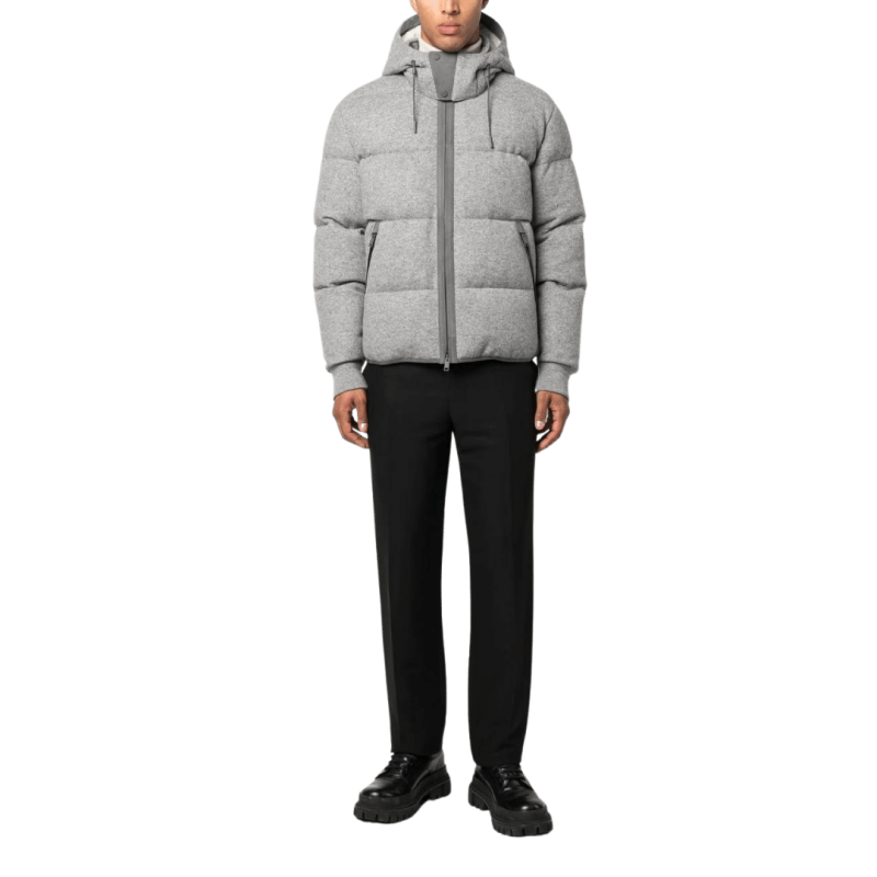 Doudoune Homme Matelassée Avec Capuche - Veste Chaude Imperméable Automne Hiver
