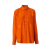 Chemise oversize Ivanna jacquard soie orange motif Equestrian Knight ton sur ton
