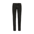Jean skinny denim stretch noir effet marbré