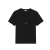 T-shirt col rond coton noir logo Rive Gauche