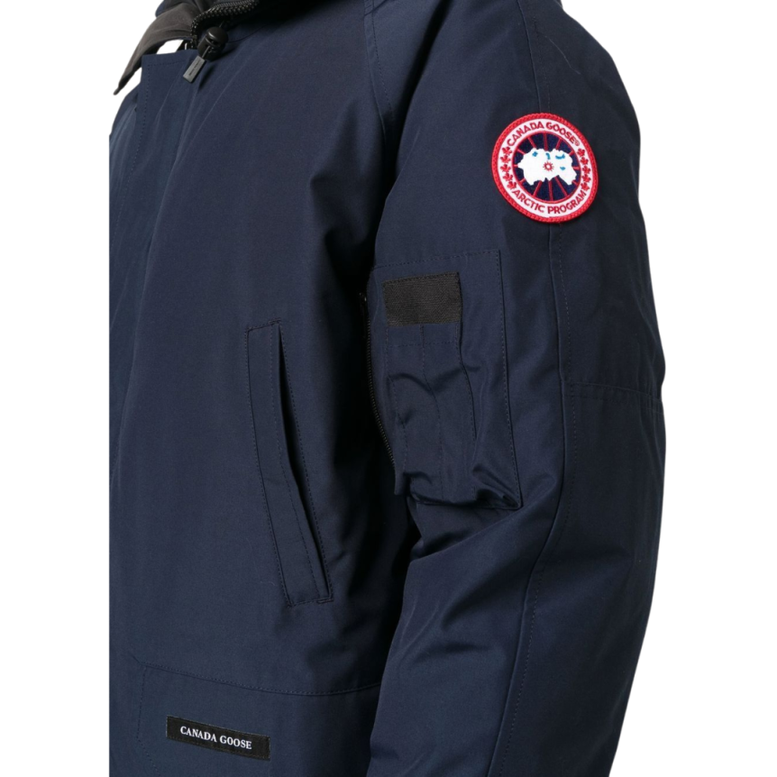 Blouson aviateur bomber CANADA GOOSE Chilliwack capuche bleu marine