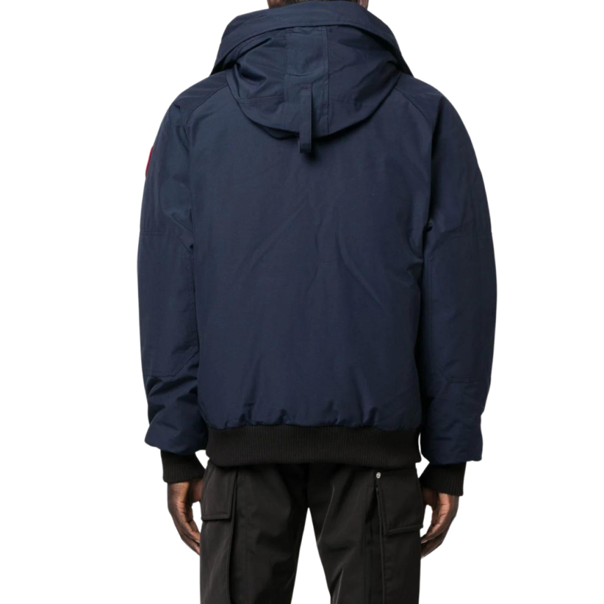 Blouson aviateur bomber CANADA GOOSE Chilliwack capuche bleu marine