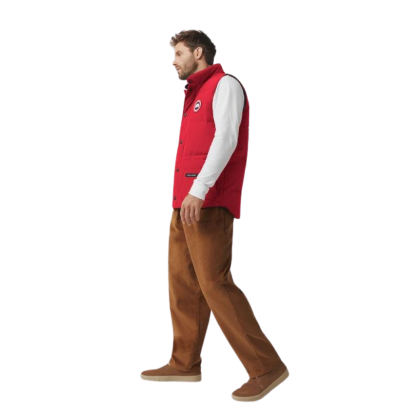 Gilet CANADA GOOSE Freestyle Crew doudoune sans manches Rouge