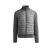 Veste cardigan Hybridge zippé bi matière gris anthracite