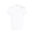 Polo manches courtes coton bio blanc logo Monogramme blanc