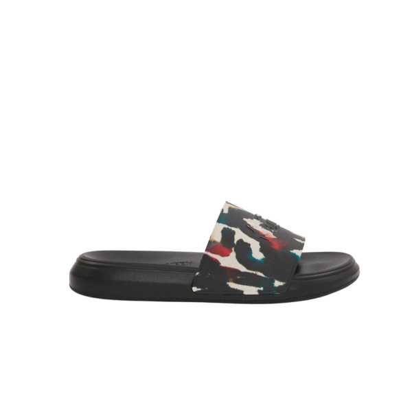 Claquette ALEXANDER MCQUEEN Watercolour Graffiti multicolore