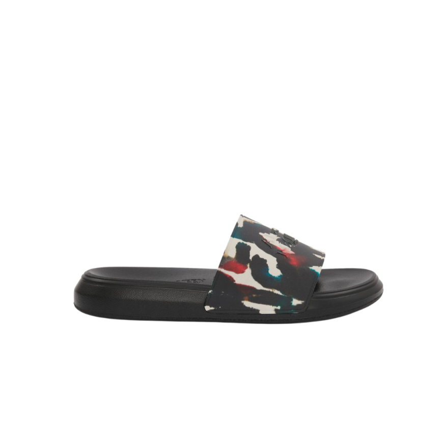 Claquette ALEXANDER MCQUEEN Watercolour Graffiti multicolore