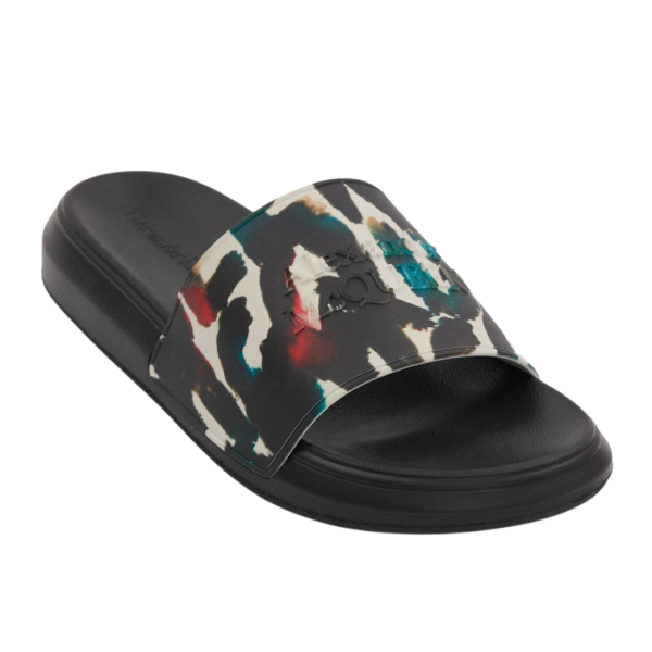 Claquette ALEXANDER MCQUEEN Watercolour Graffiti multicolore