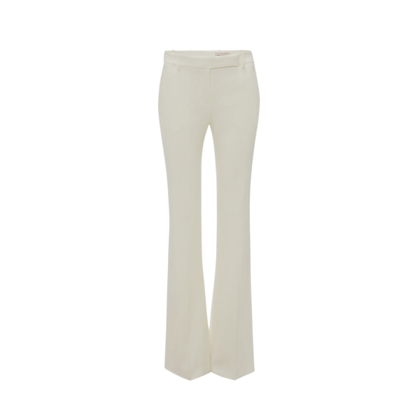 Pantalon Bootcut ALEXANDER MCQUEEN Ajusté Flare Ivoire Pâle