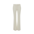 Pantalon Bootcut Ajusté Flare Ivoire Pâle