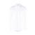 chemise popeline coton blanc col pointu boutonnière cachée