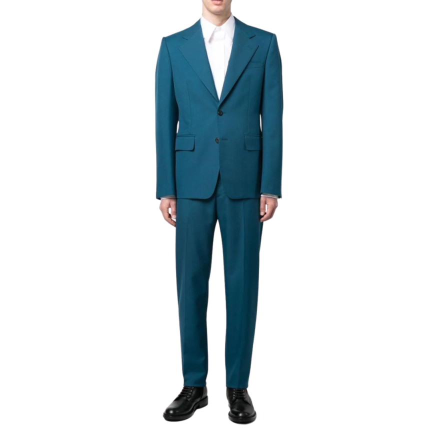 chemise popeline coton ALEXANDER MCQUEEN blanc col pointu boutonnière cachée